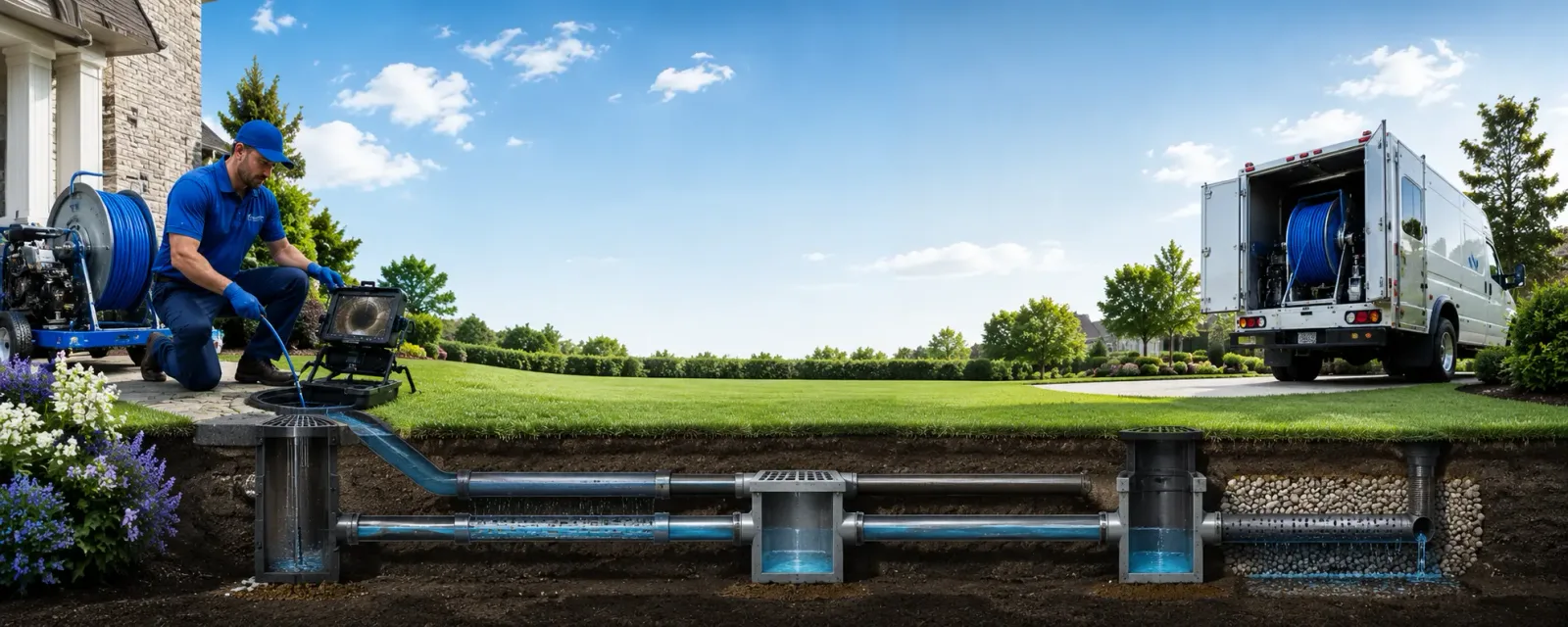 Outdoor drain cleaning information for Moulton, TX